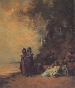 Eugene Fromentin Eqyptian Women on the Edge of the Nile (san12) oil